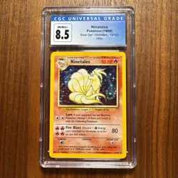 Ninetales 1999 Base Set 12/102 Holo Pokemon - CGC 8.5 NM/Mint+ - Image 1