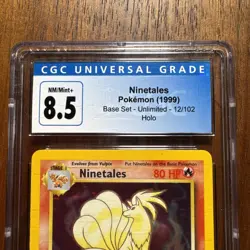 Ninetales 1999 Base Set 12/102 Holo Pokemon - CGC 8.5 NM/Mint+ - Image 4