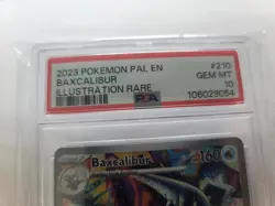 Pokemon 2023 Baxcalibur 210/193 Paldea Evolved Illustration Rare PSA 10 Holo - Image 1