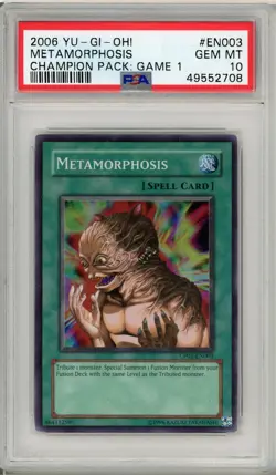 Metamorphosis CP01-EN003 Super Rare Promo Yugioh PSA 10 *708 - Image 1