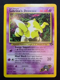 SABRINA'S DROWZEE - 95/132 - GYM CHALLENGE - POKEMON CARD - LP - Image 1