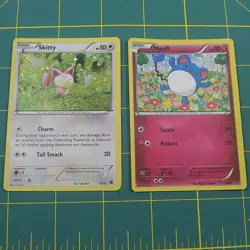 Marill 010/012 & Skitty 012/012 McDonald's 2015 Confetti Holo Cards Lot Pokemon - Image 1