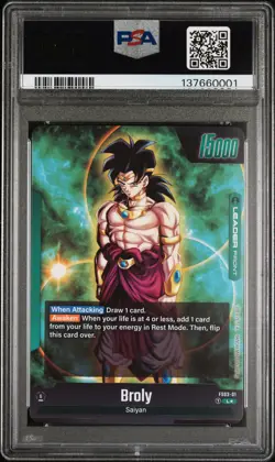 2024 DRAGON BALL SUPER CARD GAME FUSION WORLD #FS03-01 BROLY PSA 10 - Image 2