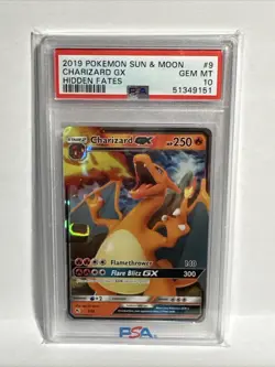 Pokemon Card Charizard GX 9/68 Ultra Rare Hidden Fates PSA 10 GEM MINT - Image 1