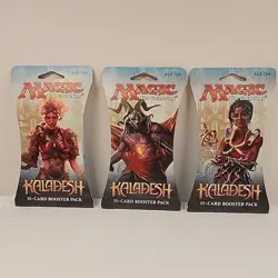 Magic the Gathering 2016 Kaladesh 15-Card Booster Pack Factory Sealed 3 Packs - Image 1