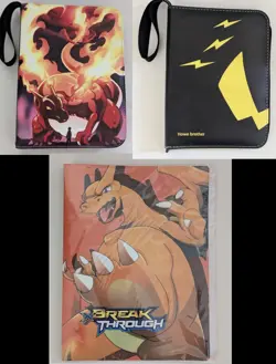 Pokemon Card Binder Bundle Lot | Three Binders Hold Up to 1200 Cards - Image 1