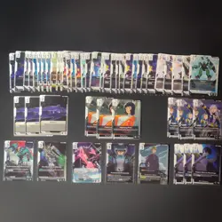 Gundam TCG White Lot, 52 Cards, AEUG Gjallarhorn, Buster Gundam, Quattro, playse - Image 1