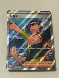 Pokemon TCG Judge 222/182 Destined Rivals Trainer Card - Image 1