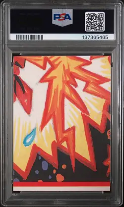 1985 GARBAGE PAIL KIDS STICKERS GLOSSY #77A GHASTLY ASHLEY PSA 8 - Image 2