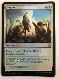 MTG Bloomburrow Hop To It Foil 0016 NM - Image 1