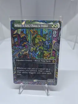 Mikey & Leo, Chaos & Order (Borderless) Teenage Mutant Ninja Turtles Foil - Image 1