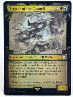 Erestor Of The Council NM* FOIL SHOWCASE The Lord Of The Rings 0457 -UnltdCards - Image 1