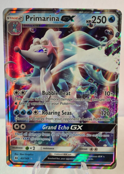 Primarina GX - Ultra Rare - Sun & Moon Base - 42/149 Pokemon Card TCG - Image 1