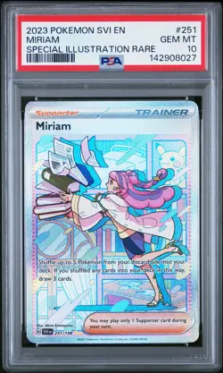 2023 POKEMON SVI EN-SCARLET & VIOLET SPECIAL ILLUSTRATION RARE MIRIAM PSA 10 - Image 1