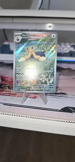 Pokemon TCG Stoutland 156/086 Sv: White Flare Holo NM Pack FRESH! - Image 1