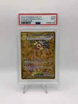 2024 POKEMON SSP EN-SURGING SPARKS HYPER RARE #248 ALOLAN EXEGGUTOR EX PSA 9 - Image 1