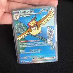Pokemon TCG Pidgeot EX 225/197 Obsidian Flames Special Illustration Rare Card NM - Image 3