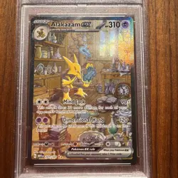 2023 Pokemon Mew en Alakazam EX Special Illustration Rare #201/165 PSA 8 - Image 2