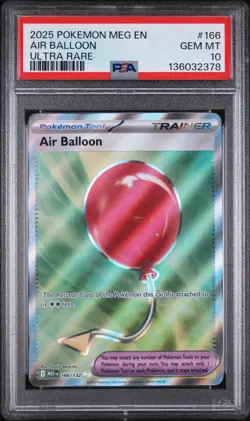 2025 POKEMON MEG EN-MEGA EVOLUTION ULTRA RARE #166 AIR BALLOON PSA 10 - Image 1