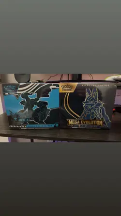 Pokemon Tcg Black Bolt & Mega Evolution Elite Trainer Box Bundle (2 Boxes) - Image 1