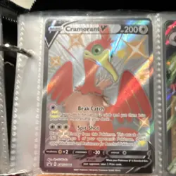 Pokemon Cramorant V Sword & Shield Holo Card English TCG Basic V Rule 2021 - Image 1