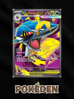 Pokemon Mega Sharpedo EX 113/094 Phantasmal Flames Ultra Rare Holo NM English - Image 1