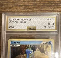 Pokemon Lapras 008/034 Holo Classic Blastoise Deck AGS 9.5 Graded 2023 - Image 4