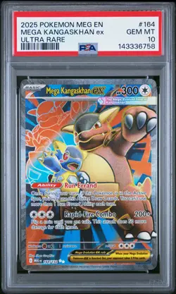 2025 POKEMON MEG EN-MEGA EVOLUTION ULTRA RARE #164 MEGA KANGASKHAN EX PSA 10 - Image 1