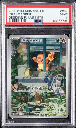 2023 POKEMON SVP EN-SV BLACK STAR PROMO #044 CHARMANDER PSA 9 - Image 1