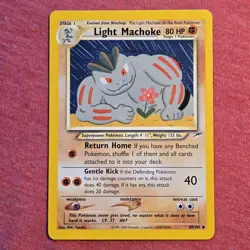 Pokemon 2000 WOTC Neo Destiny: Light Machoke 49/105 - LP/NM - Image 1