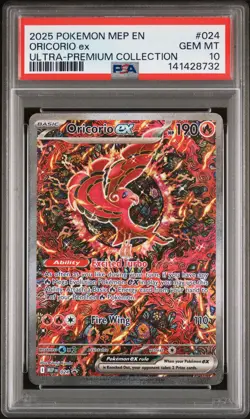 2025 POKEMON MEP PROMO ULTRA-PREMIUM COLLECTION #024 ORICORIO EX PSA 10 - Image 1