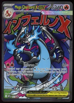 Mega Charizard X ex Full Art Pokemon TCG Mega Evolution Promo 023 NM - Image 1