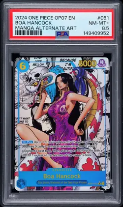 2024 ONE PIECE 500 YEARS IN THE FUTURE MANGA ALT ART #051 BOA HANCOCK PSA 8.5 - Image 1