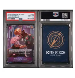 2025 ONE PIECE OP12-LEGACY OF THE MASTER TREASURE RARE VINSMOKE SANJI PSA 10 - Image 3