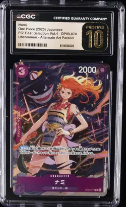 2025 ONE PIECE JAPANESE PC: ALTERNATE ART #OP09-070 NAMI CGC 10 PRISTINE - Image 1