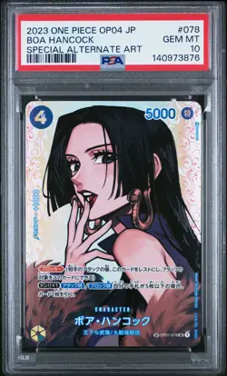 2023 ONE PIECE JPN OP04-KINGDOMS OF INTRIGUE #078 BOA HANCOCK PSA 10 - Image 1