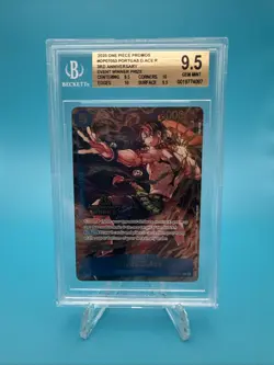 2025 One Piece Promos OP07053 Portgas D. Ace 3rd Anniversary Winner BGS 9.5 - Image 1