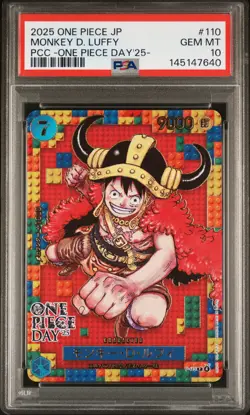 2025 ONE PIECE JPN PREMIUM COLLECTION ONE PIECE DAY'25 MONKEY D LUFFY PSA 10 - Image 1