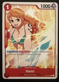 One Piece Nami ST01-007 Starter Deck 1: Straw Hat Crew Common NM - Image 1
