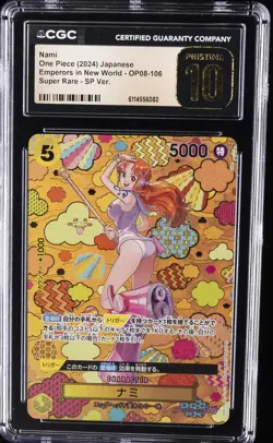 2024 ONE PIECE JAPANESE EMPERORS IN NEW WORLD RARE SP VER. NAMI CGC 10 PRISTINE - Image 1
