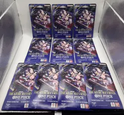 One Piece TCG The Azure Sea’s Seven OP-14 Booster Sleeved Pack Lot Of 10 Sealed - Image 1