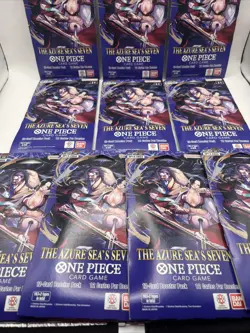 One Piece TCG The Azure Sea’s Seven OP-14 Booster Sleeved Pack Lot Of 10 Sealed - Image 5
