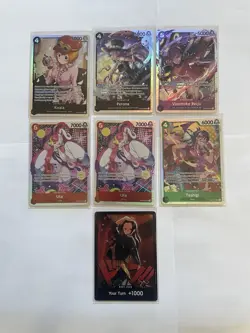 One Piece Card Game EB03 Lot: 6-SR + 1-Don, Vinsmoke Reiju, Nico Robin - Image 1
