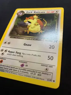 DARK RATICATE - 51/82 - TEAM ROCKET - POKEMON CARD - LP - Image 3