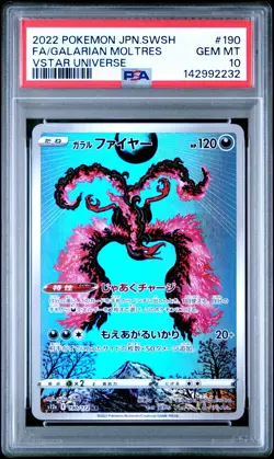 Galarian Moltres 190/172 VSTAR Universe Japanese Pokemon Card PSA 10 Gem Mint - Image 1