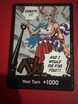 DON!! Card (Yamato) (1st Anniversary DON!! ) One Piece Promotion Cards Foil X 2 - Image 2