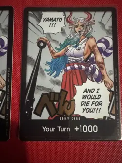 DON!! Card (Yamato) (1st Anniversary DON!! ) One Piece Promotion Cards Foil X 2 - Image 3