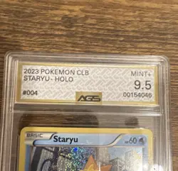 Pokemon Staryu 004/034 Trading Card Game Classic Holo AGS 9.5 2023 - Image 3