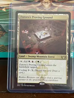 ZIATORA'S PROVING GROUND Streets Of New Capenna SNC Magic MTG MINT CARD - Image 1