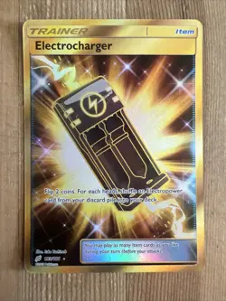 Electrocharger - 193/181 - Pokemon Team Up Sun & Moon Secret Rare Card NM - Image 1